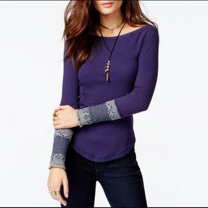 EUC Free People Rosey Cuff Thermal Size L
